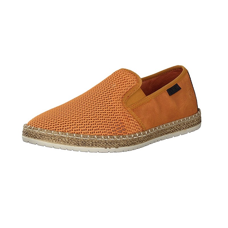 Slip On Panske - Rieker B5265-39 Oranžové Topánky